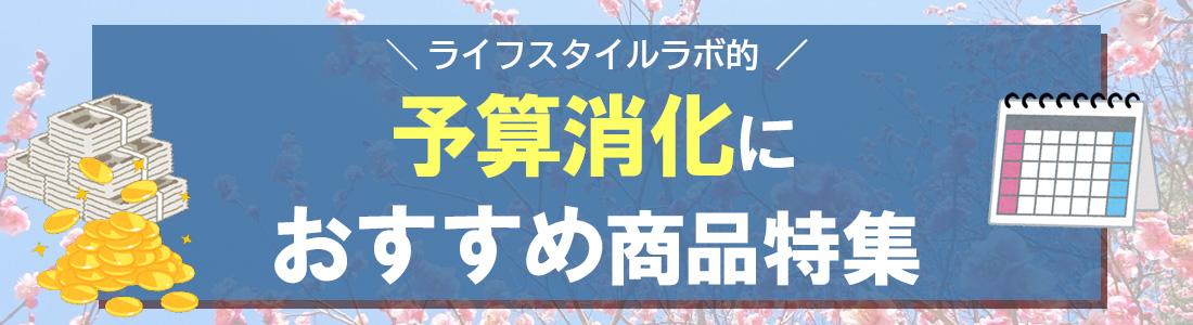 余り予算を無駄にしない！