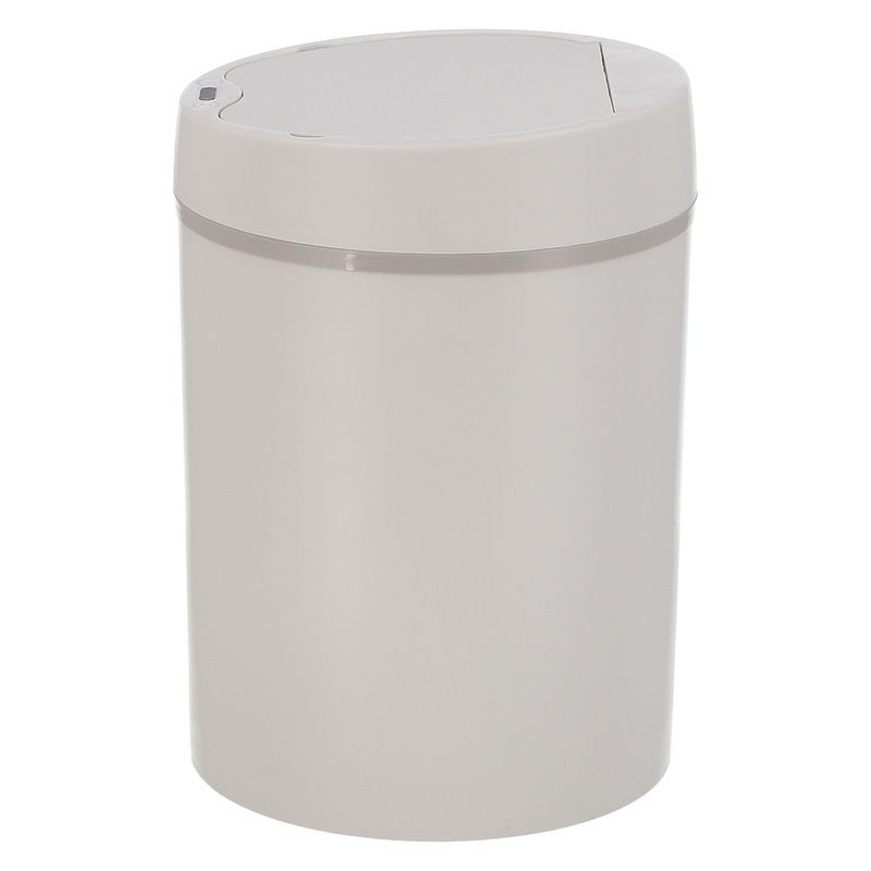 【2個セット】センサーダストボックス 12L ラウンド アイボリー 不二貿易