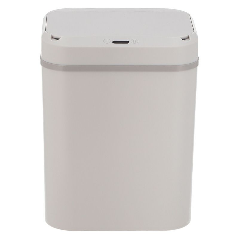 【2個セット】センサーダストボックス 12L レクタングル アイボリー 不二貿易