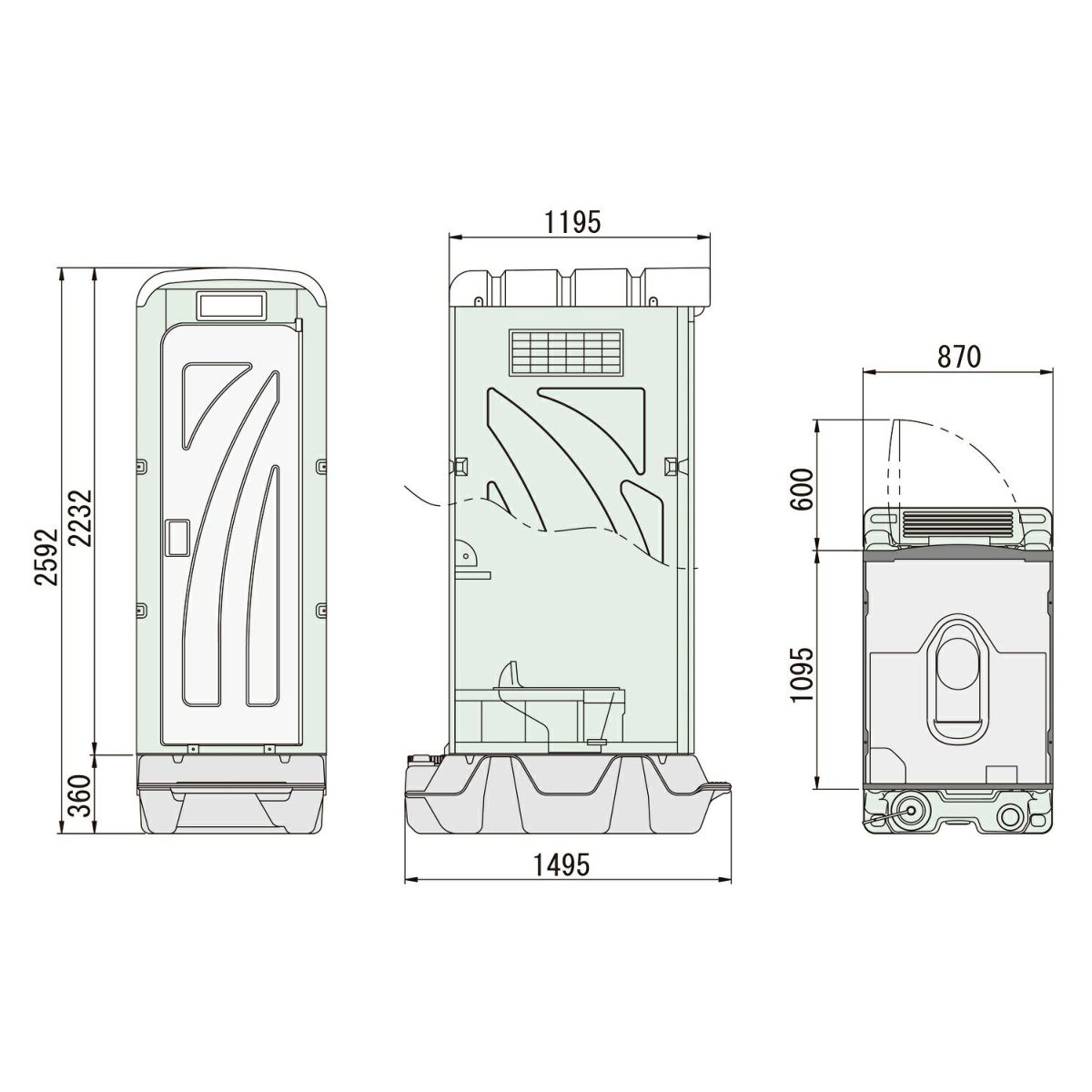 ＡＵトイレ　汲取式　兼用汲取