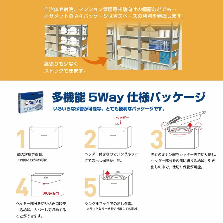 IPIC 防災 折りたたみヘルメット オサメット OSAMET