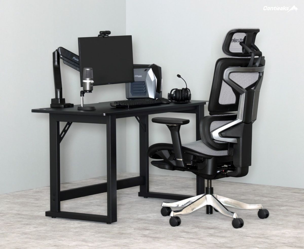 関家具 Contieaks Grounds V2 グラウンズ ゲーミンデスク ブラック 黒 幅 W120cm W140cm