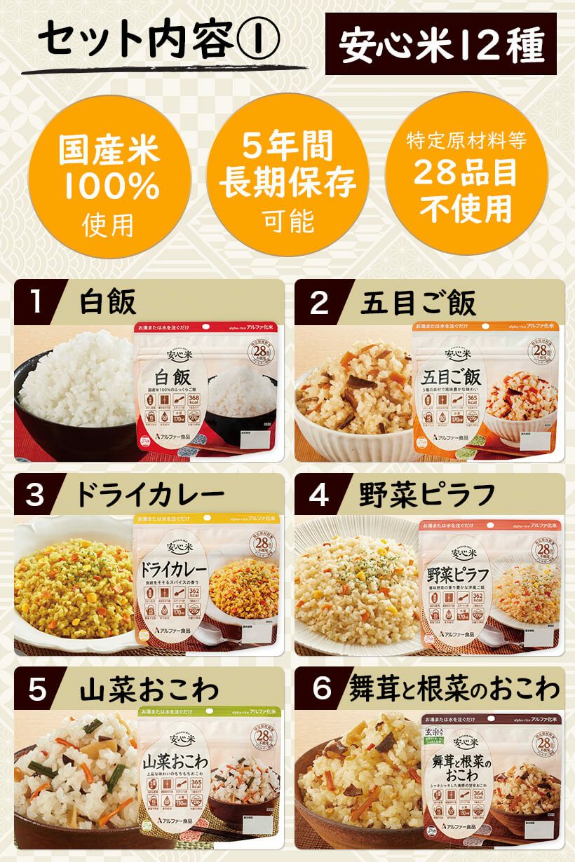 公式】IPIC SONAE 非常食 アルファ米・リゾット・おこげ 26種類 8日分 バラエティセット