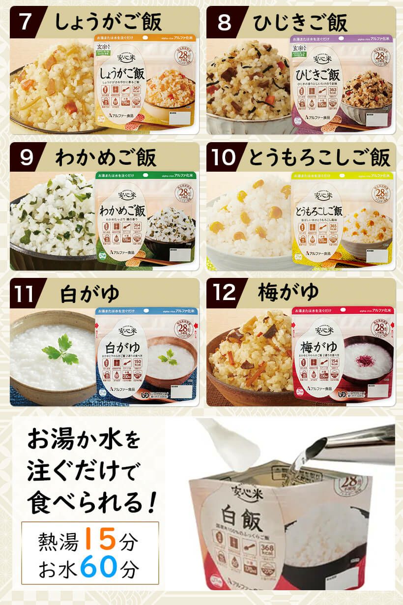 公式】IPIC SONAE 非常食 アルファ米・リゾット・おこげ 26種類 8日分 バラエティセット