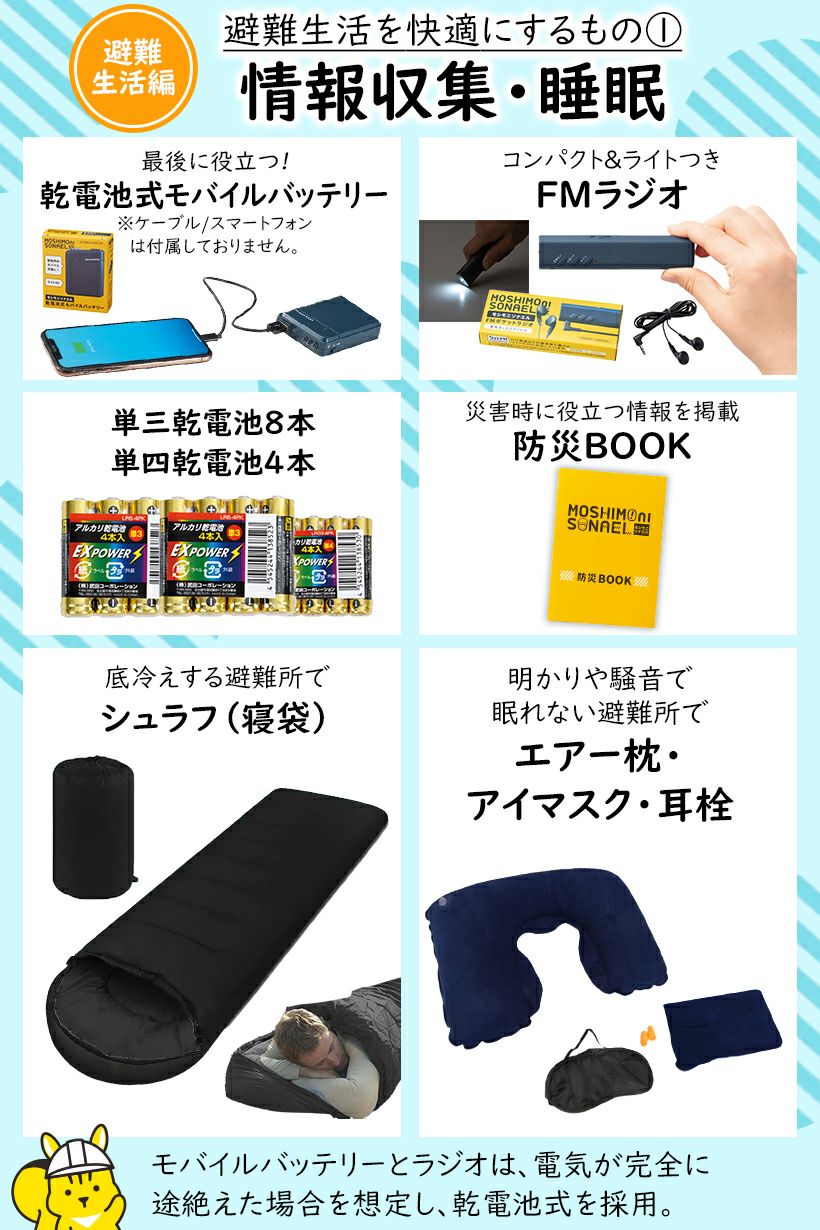 IPIC SONAE 防災リュック りすのほおぶくろ 1人用45点セット